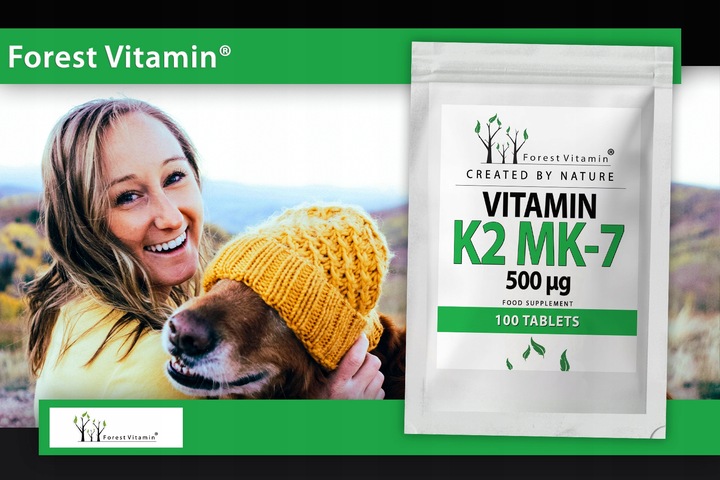 FOREST WITAMINA K2 MK-7 500mcg 100 tab NATURALNA