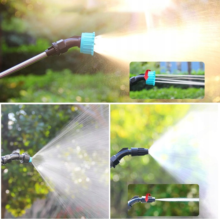 OPRYSKIWACZ CIŚNIENIOWY AKUMULATOROWY ELEKTRYCZNY RĘCZNY OGRODOWY 5L 3DYSZE