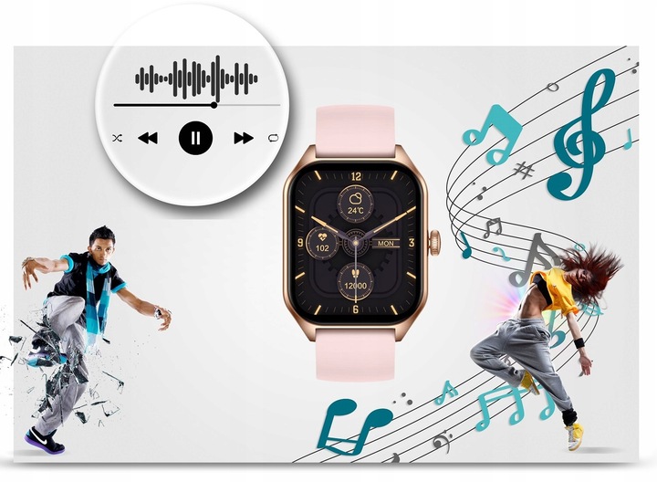 ZEGAREK SMARTWATCH RUBICON DLA DZIEWCZYNKI PREZENT NA KOMUNIĘ +TOREBKA