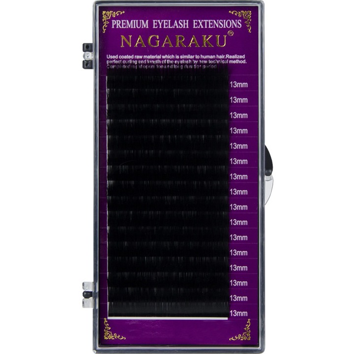 Rzęsy Nagaraku D, 0.07, 8 mm