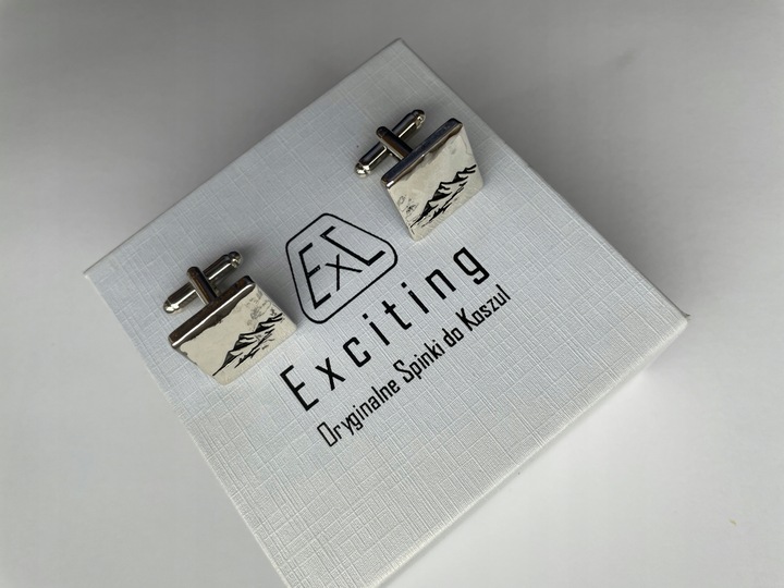 Spinki do mankietów EXC Góry Tatry Sudety Karpaty dla Ratownika GOPR Kwadra