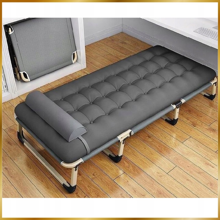 ŁÓŻKO z materacem podsuszką TURYSTYCZNE ŁÓŻKO SKŁADANE ŁÓŻKO POLOWE WYGODNE