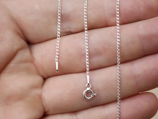 ŁAŃCUSZEK SREBRNY 925 PANCERKA 040 - DŁUGOŚĆ 40cm