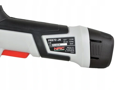 AKUMULATOROWY SEKATOR DO CIĘCIA GAŁĘZI NAC PRB72-JN 7.2 V CIĘCIE DO 25 MM