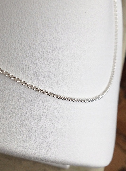 Łańcuszek srebrny 925 Krzyżyk Komplet Srebrny (na PREZENT / Komunia)