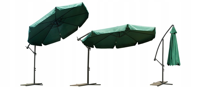 Parasol Ogrodowy Duży Składany 8 segmentów Ø 350cm
