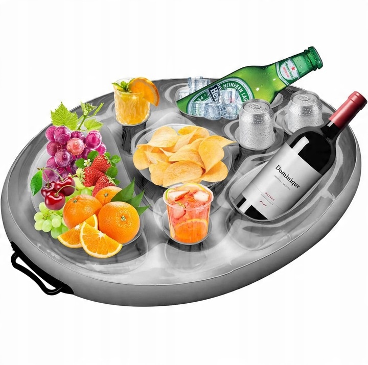 PŁYWAJĄCY STOLIK DO BASENU JACUZZI DMUCHANY BAREK NAPOJE DRINKI PRZEKĄSKI