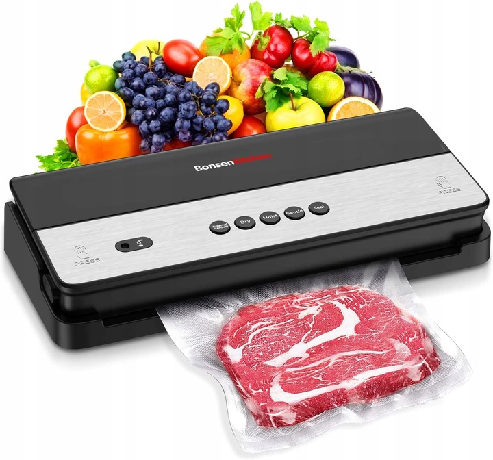 Zgrzewarka próżniowa pakowarka do żywności 5 w 1 Na sucho i na mokro DOM