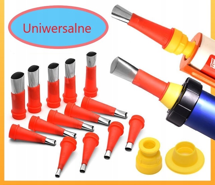 Końcówki do Silikonu Dysza Wyciskacz Tubowy Pistolet do Silikonu Aplikator