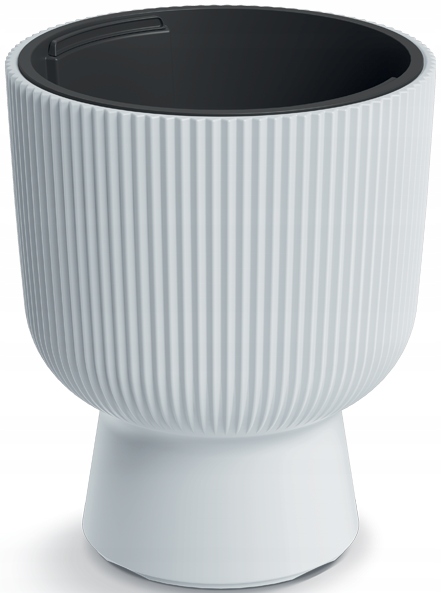 DONICZKA OSŁONKA NA KWIATY MILLY Z WYJMOWANYM WKŁADEM FI 30CM BIAŁA