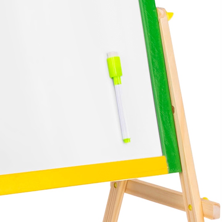 Tablica Magnetyczna Obrotowa Kredowa Dwustronna dla Dzieci Suchościeralna