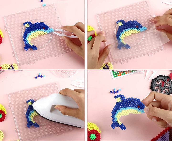 KORALIKI DO PRASOWANIA PRASOWANKA KUFEREK ZESTAW 6000 ELEMENTÓW DLA DZIECI