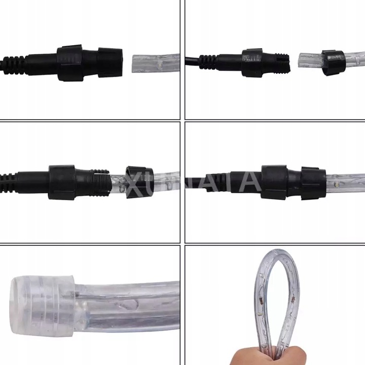 WĄŻ Świetlny 30m LED LAMPKI CHOINKOWE MULTIKOLOR KOLOROWY