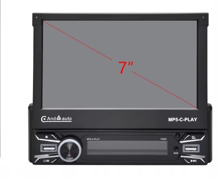 RADIO SAMOCHODOWE BT 1 DIN 7" DOTYKOWE ANDROID 13 WIFI APPLE CARPLAY KAMERA