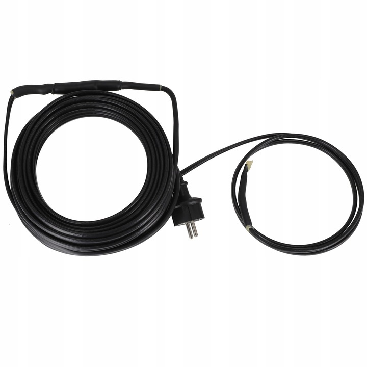 KABEL GRZEWCZY PRZEWÓD GRZEJNY Z TERMOSTATEM do rur rynny dachu 16W/m | 3M