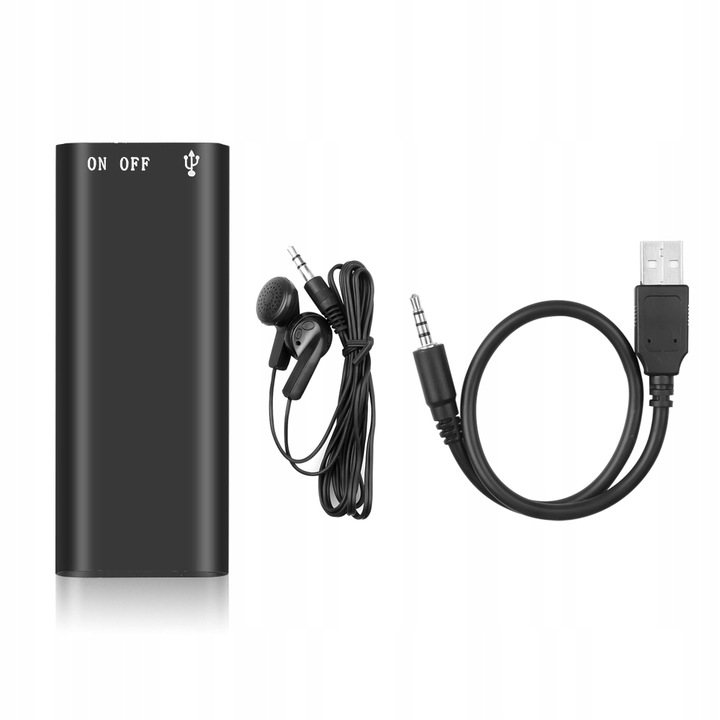 MINI DYKTAFON SZPIEGOWSKI PODSŁUCH DETEKCJA 8 GB