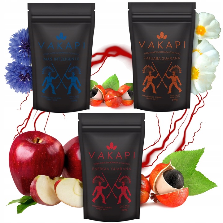 Yerba Mate 1,5KG NAJMOCNIEJSZE GATUNKI mega moc Vakapi 1500g