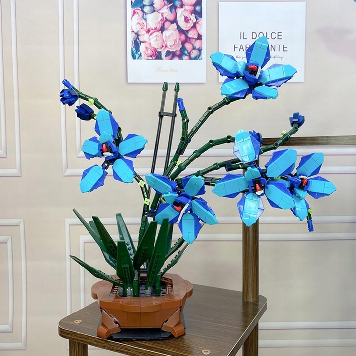 KLOCKI KWIATY BUKIET KONSTRUKCYJNE KREATYWNE PREZENT DLA NIEJ 1097ELEMENTÓW