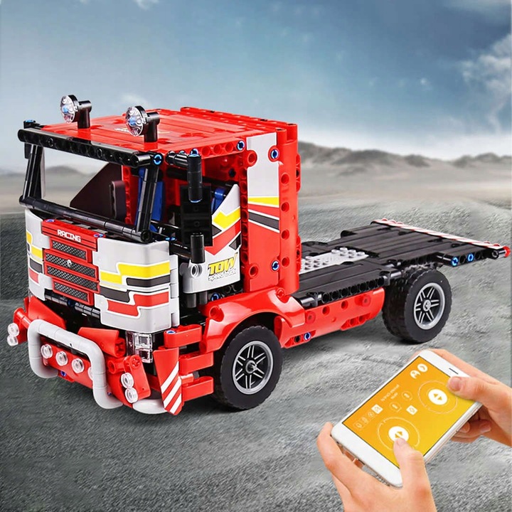 Klocki Technic Zdalnie Sterowana CIĘŻARÓWKA na PILOTA 577 el RC Aplikacja