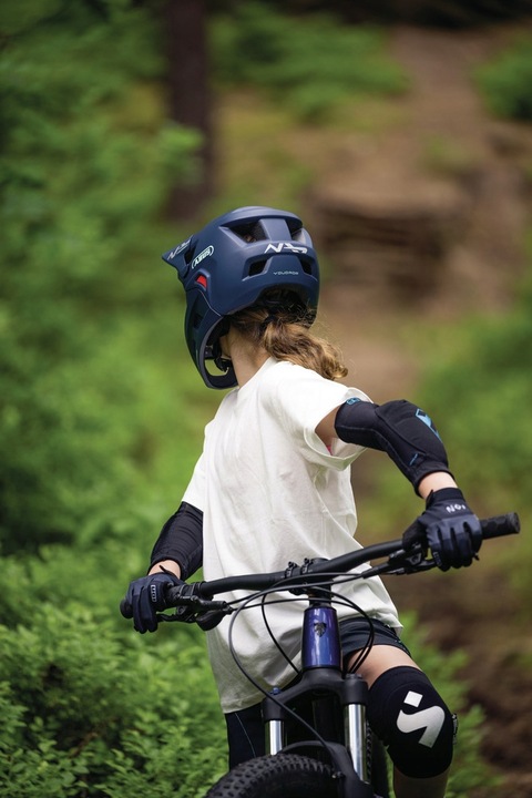 Kask rowerowy dziecięcy full face ABUS YouDrop FF midnight blue S 48-55 cm