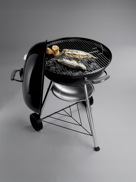 Okrągły GRILL WĘGLOWY z pokrywą ogrodowy grill Weber Compact Kettle 47cm