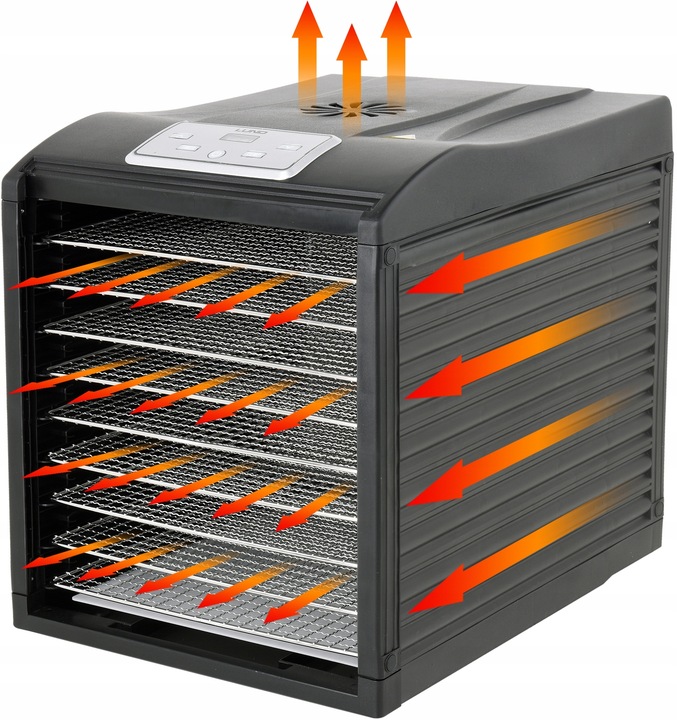 SUSZARKA SPOŻYWCZA DO GRZYBÓW OWOCÓW WARZYW ZIÓŁ MOCNA 700W 9 SIT LUND