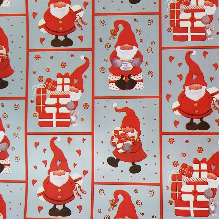 Papier świąteczny srebrny 57cmx20m 20m89