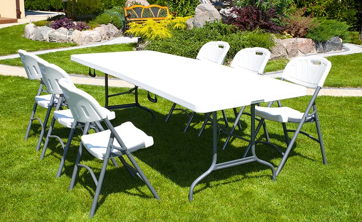 STÓŁ SKŁADANY 240 cm x 86 cm DUŻY cateringowy.