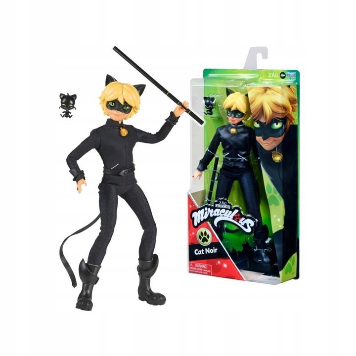 MIRACULOUS: Biedronka i Czarny Kot, Lalka Czarny Kot 50002