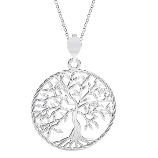 KOMPLET DRZEWO ŻYCIA DRZEWKO SZCZĘŚCIA srebro 925