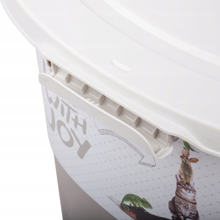 Pojemnik na karmę na kółkach z łopatką 38L Rotho ARCHIE