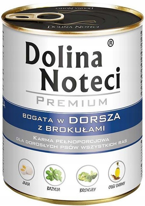 Mokra karma dla psa Dolina Noteci Premium MIX smaków 12x800g BEZ DROBIU