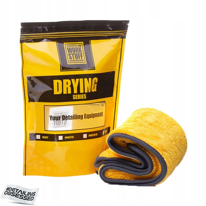 WORK STUFF MONSTER 515g/m2 GRUBY RĘCZNIK do osuszania auta po myciu 90x73cm