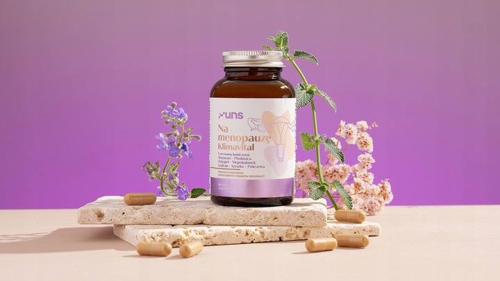 UNS NA MENOPAUZĘ KLIMAVITAL 60 kaps. KLIMAKTERIUM SHATAVARI PLUSKWICA