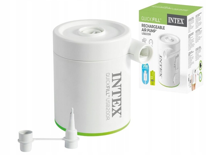 USB Z AKU POMPKA ELEKTRYCZNA 12V QUICK-FILL INTEX 66637