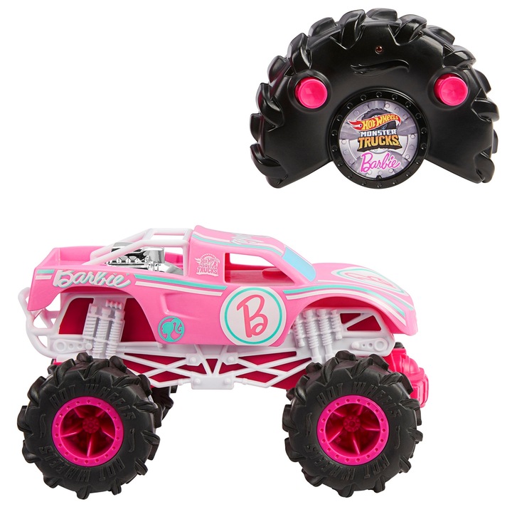 Hot Wheels Monster Truck R/C Barbie 1:24 Pojazd zdalnie sterowany HNV02