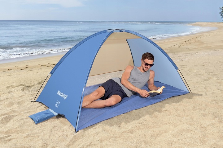 NAMIOT PLAŻOWY PARAWAN SKŁADANY 2 OSOBOWY LEKKI 200x120cm BESTWAY 68105