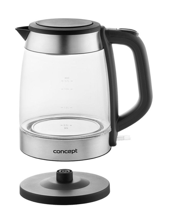 Czajnik elektryczny Concept RK4150 2200 W 1,7 l srebrny/szary