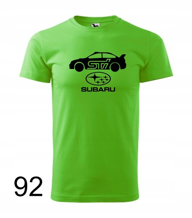 Koszulka męska SUBARU IMPREZA STI kolory