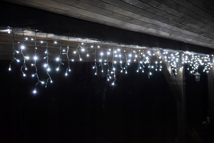 SOPLE FLASH 500 LED ZEWNĘTRZNE BIAŁE ZIMNE CHOINKOWE lampki z Flashem