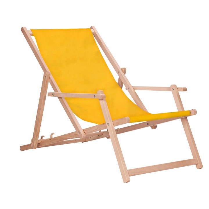 Leżak drewniany z podłokietnikami ogrodowy San-Drew TP40