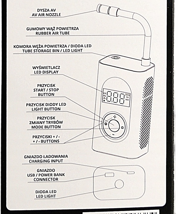 Pompka Elektryczna Kompresor Akumulatorowy PROX