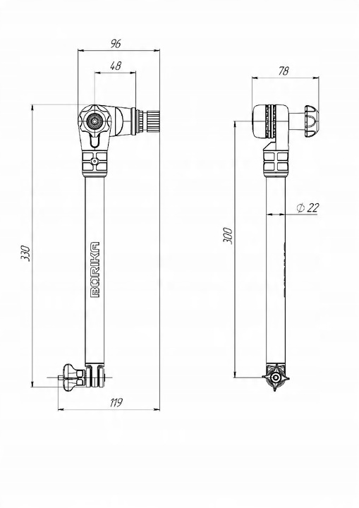 FTr300 Uchwyt przetwornika sonaru