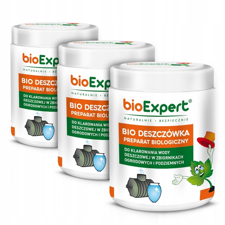 Środek do deszczówki Oczyszczanie wody Bio deszczówka 3x450g BIOEXPERT