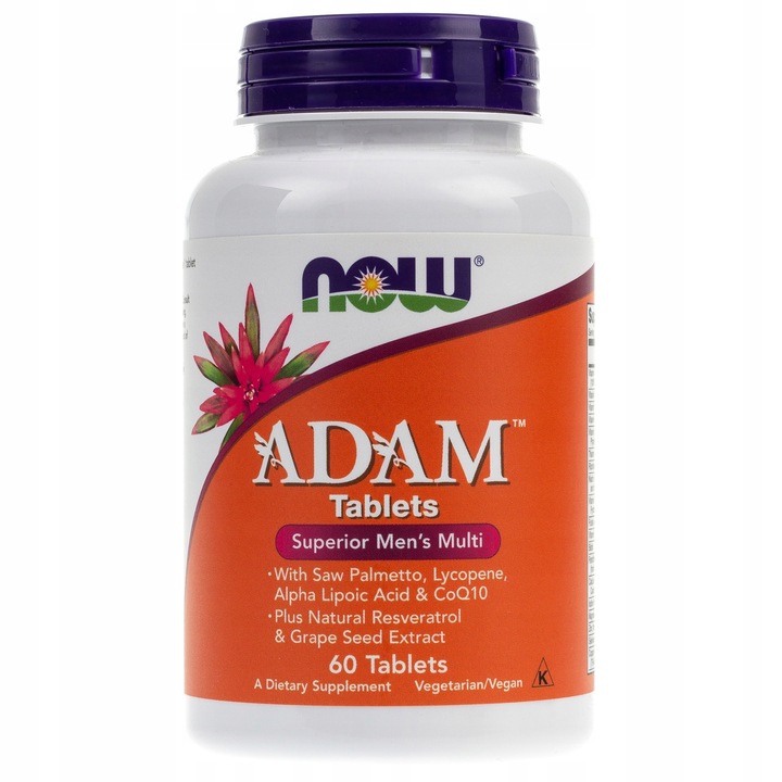 NOW Foods ADAM Witaminy i Minerały dla MĘŻCZYZN 60
