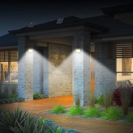 LAMPA SOLARNA HALOGEN LED REFLEKTOR COB CZUJNIK RUCHU ZMIERZCHU