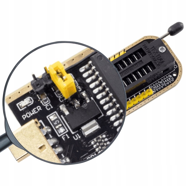 Mega zestaw programator EEPROM i Flash na CH341A pamięci serii 24 25 93 95