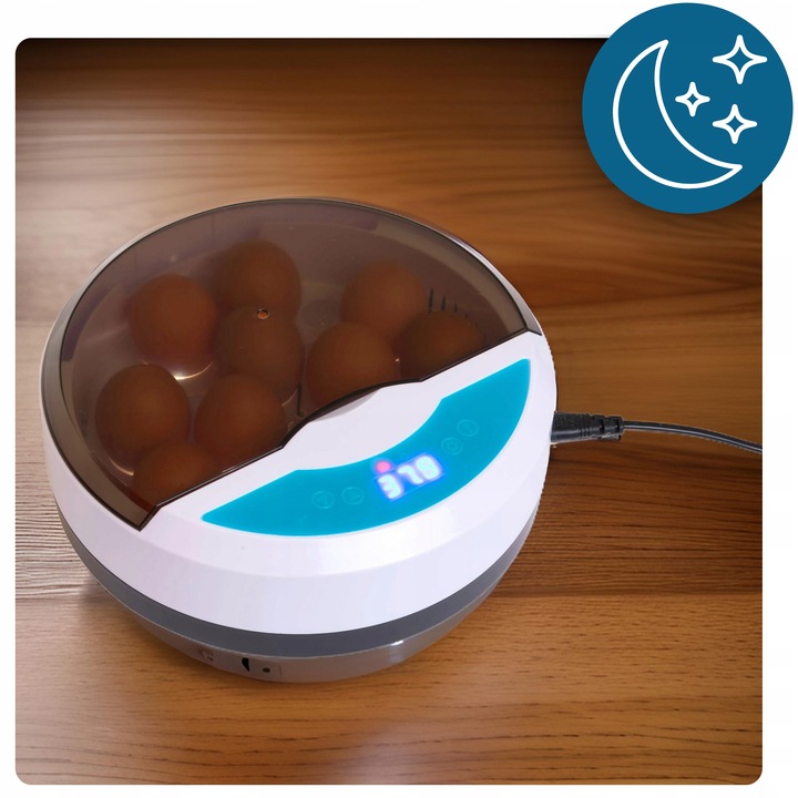 Inkubator wylęgarka automatyczna klujnik jaja kurze jajka na 9 jaj 20W