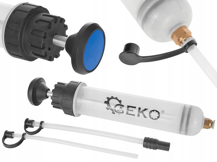 GEKO ODSYSARKA RĘCZNA DO PŁYNÓW OLEJU STRZYKAWKA WYSYSARKA RĘCZNA 200ML