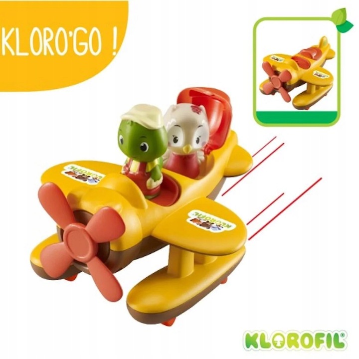 Hydroplan - Samolot na Kółkach z Figurką - Klorofil